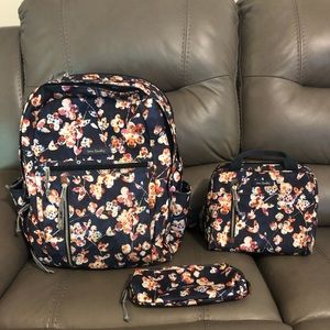 Book bag, lunch box, and pencil pouch